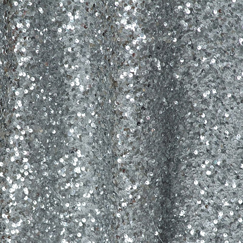 Silver Sequin Taffeta