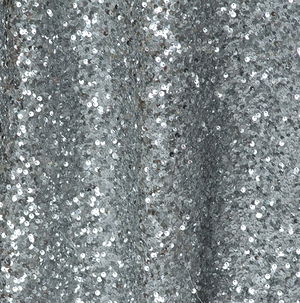 Silver Sequin Taffeta