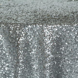 Silver Sequin Taffeta - view 1
