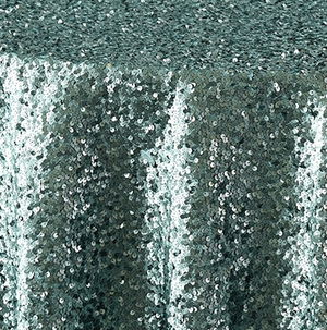 Aqua Sequin Taffeta