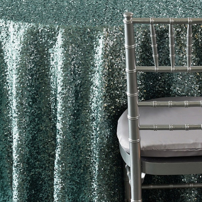 Aqua Sequin Taffeta - view 2 of 4