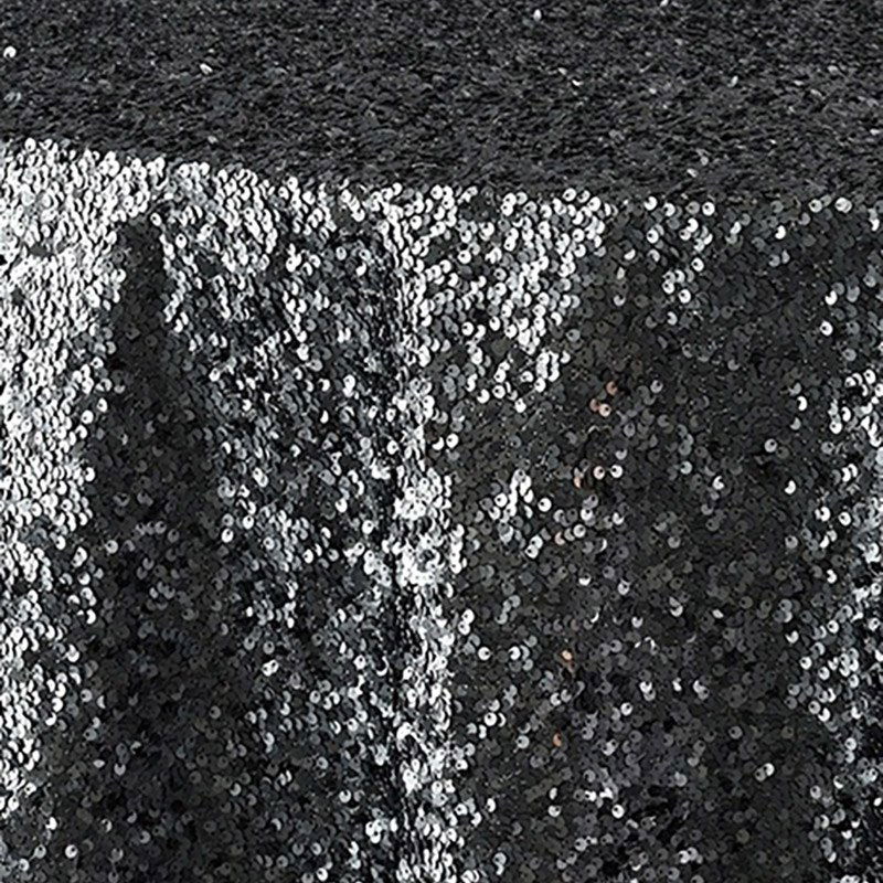 Charcoal Sequin Taffeta