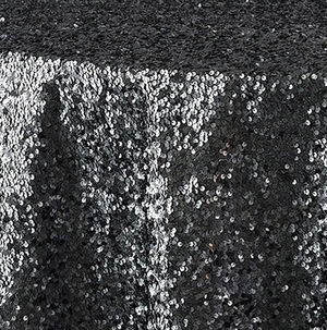 Charcoal Sequin Taffeta