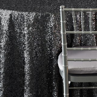 Charcoal Sequin Taffeta - view 2
