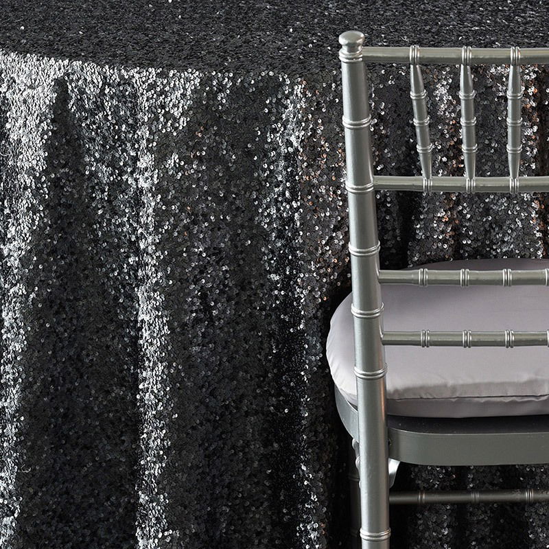 Charcoal Sequin Taffeta - view 2 of 2