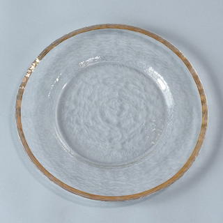 Clear Charger with Gold Rim - view 2