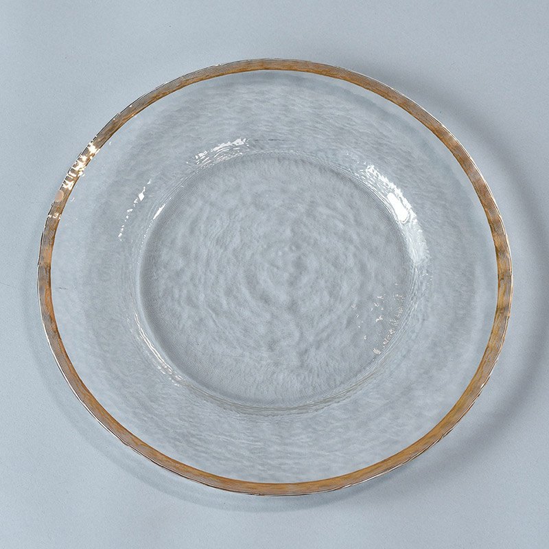 Clear Charger with Gold Rim - view 2 of 2