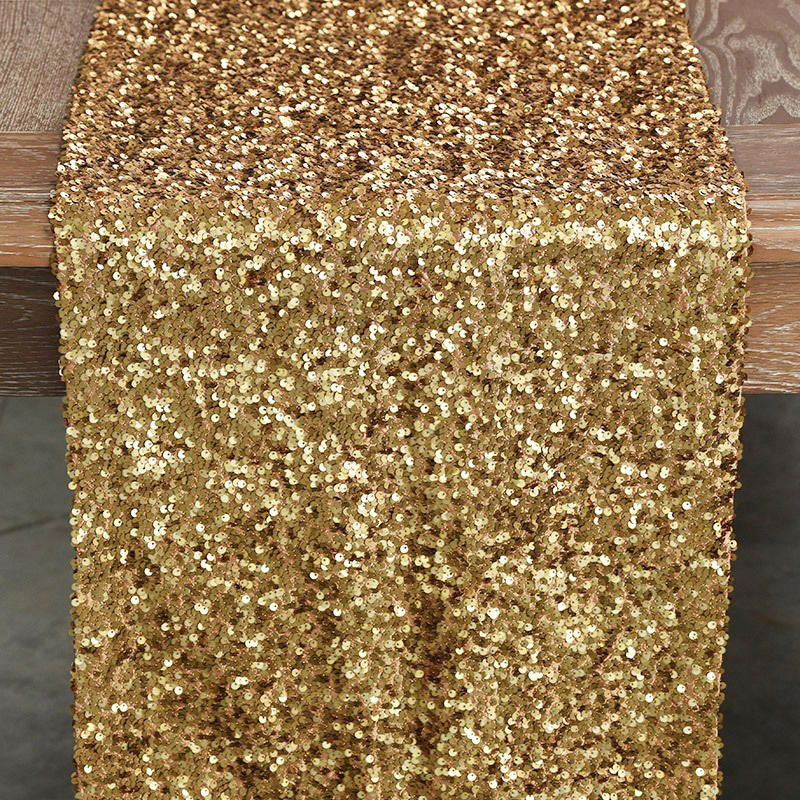 Dark Gold Sequin Taffeta - view 3 of 4