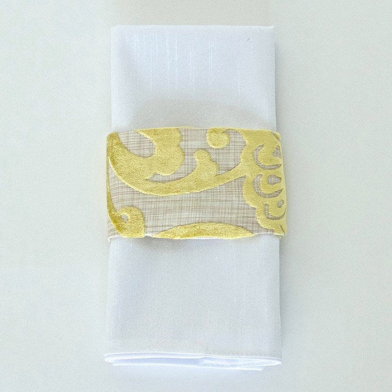 Citrus Hemp Flocking  -  Napkin Band