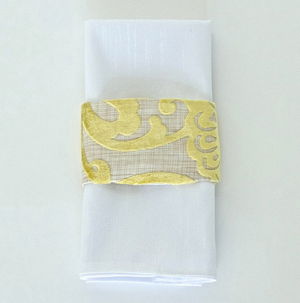 Citrus Hemp Flocking  -  Napkin Band