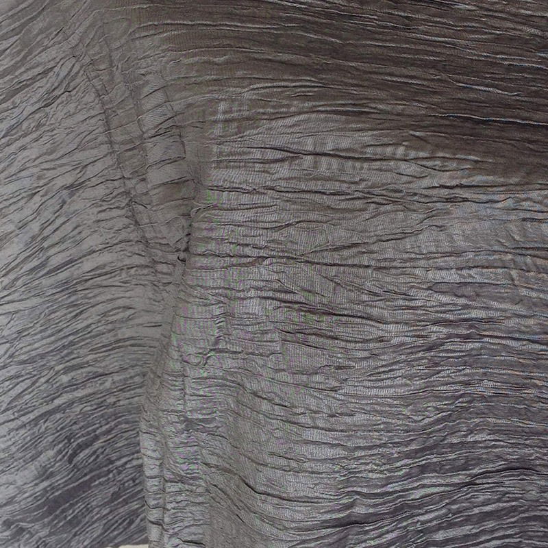 Heather Gray Crinkled Taffeta - DISCONTINUED