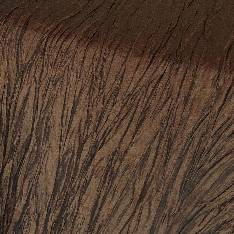 Chocolate Crinkled Taffeta - DISCONTINUED