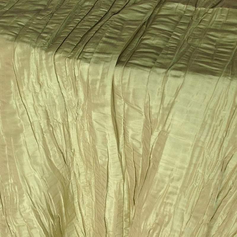 Apple Green Crinkled Taffeta - DISCONTINUED