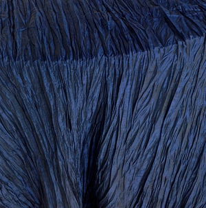 Midnight Blue Crinkled Taffeta - DISCONTINUED