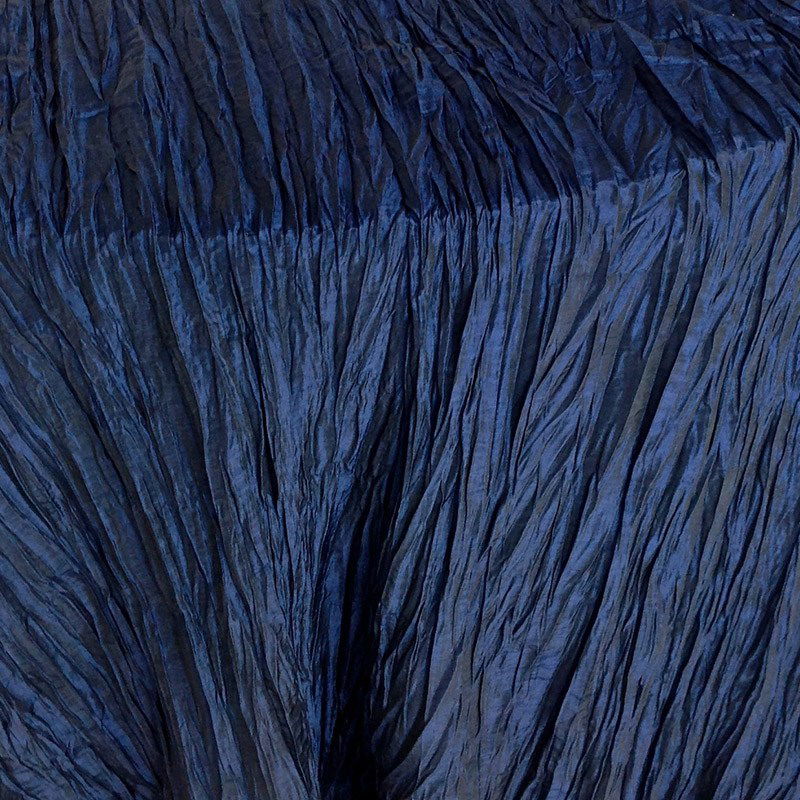 Midnight Blue Crinkled Taffeta - DISCONTINUED - view 1 of 1