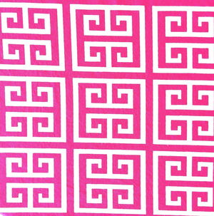 Hot Pink Greek Key - DISCONTINUED