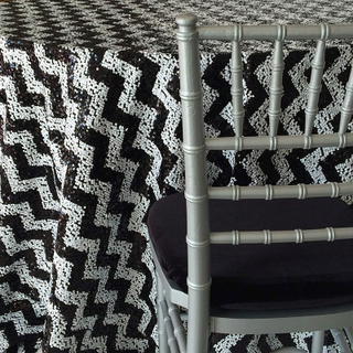 Black & White Sequin Chevron - DISCONTINUED - view 2