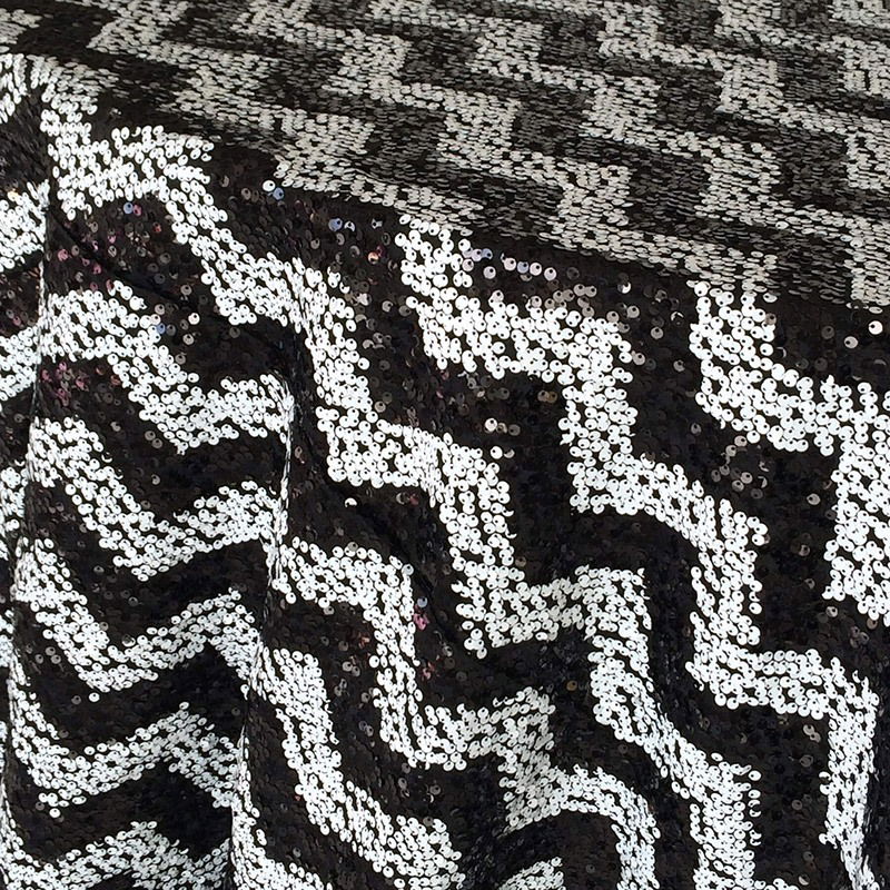 Black & White Sequin Chevron - DISCONTINUED