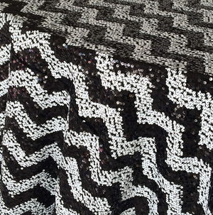 Black & White Sequin Chevron - DISCONTINUED