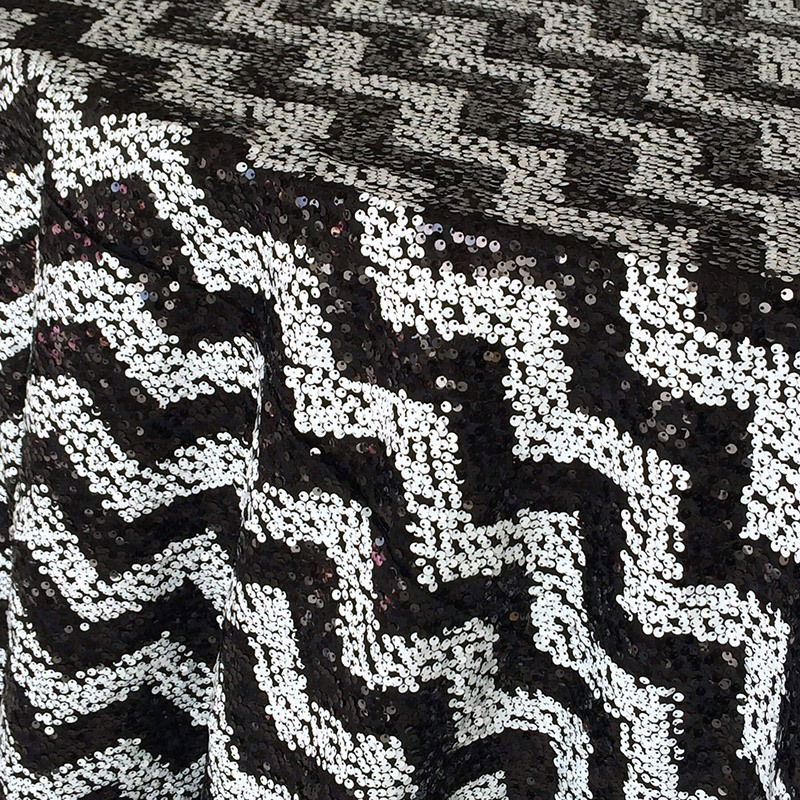 Black & White Sequin Chevron - DISCONTINUED - view 1 of 2