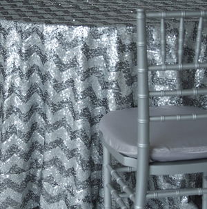 Silver Sequin Chevron - DISCONTINUED