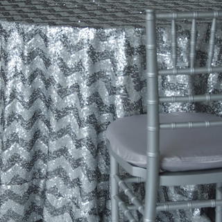 Silver Sequin Chevron - DISCONTINUED - view 2