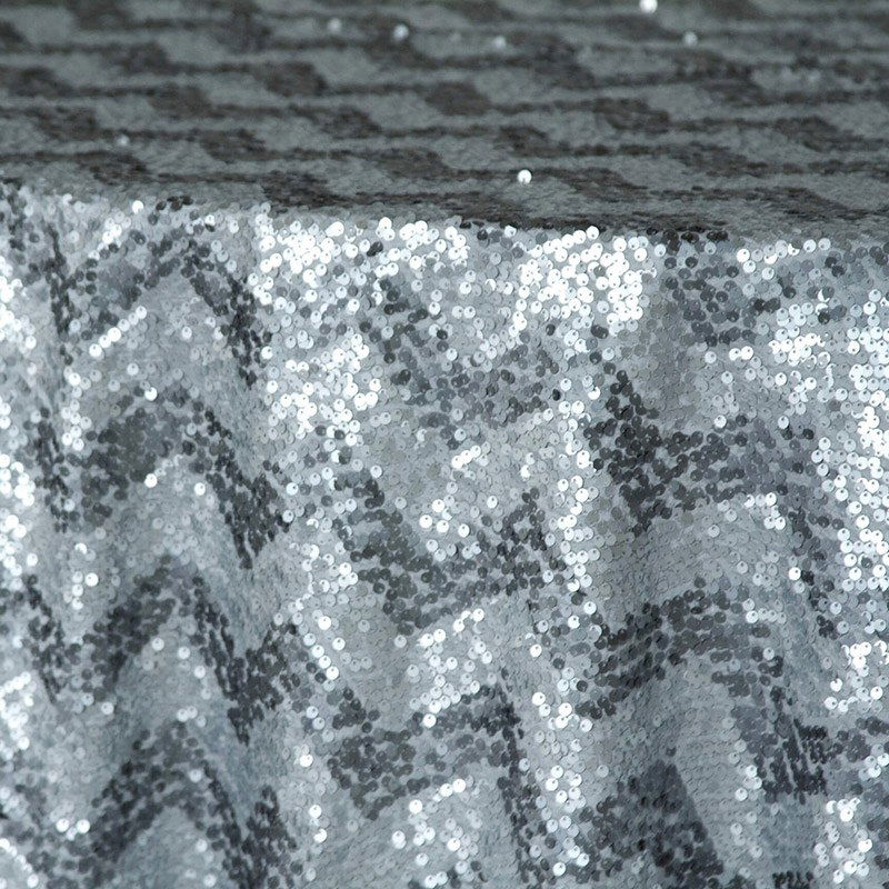 Silver Sequin Chevron - DISCONTINUED