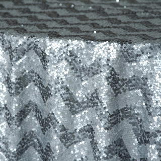 Silver Sequin Chevron - DISCONTINUED - view 1