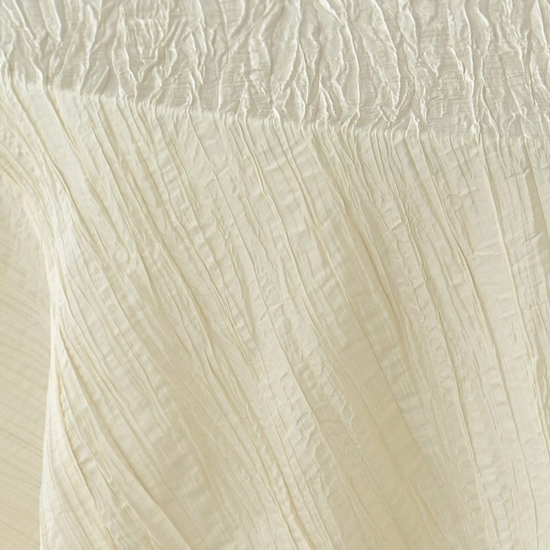 Ivory Crinkled Taffeta - DISCONTINUED