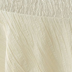 Ivory Crinkled Taffeta - DISCONTINUED
