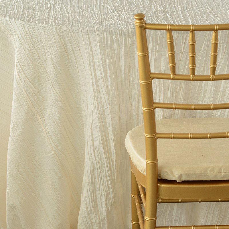 Ivory Crinkled Taffeta - DISCONTINUED