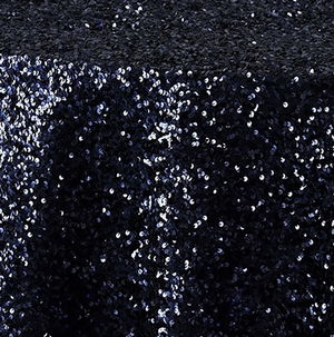 Navy Sequin Taffeta