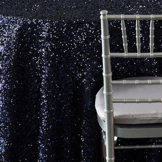 Navy Sequin Taffeta - view 2