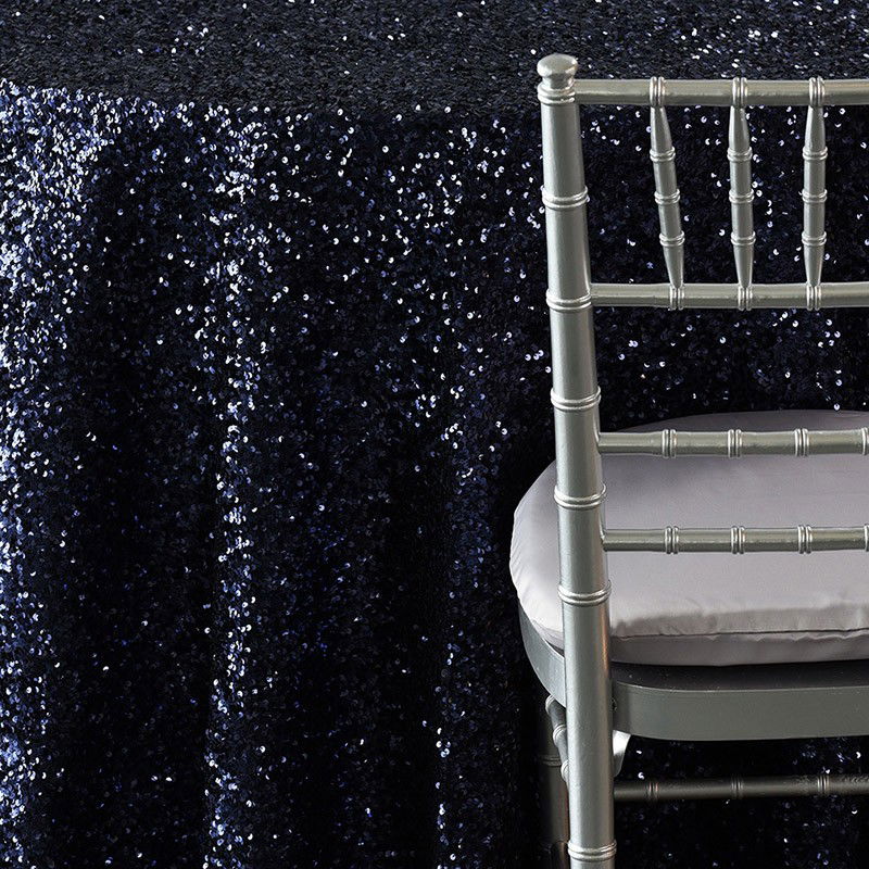 Navy Sequin Taffeta - view 2 of 4