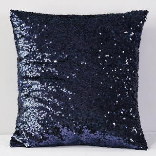 Navy Sequin Taffeta - view 4