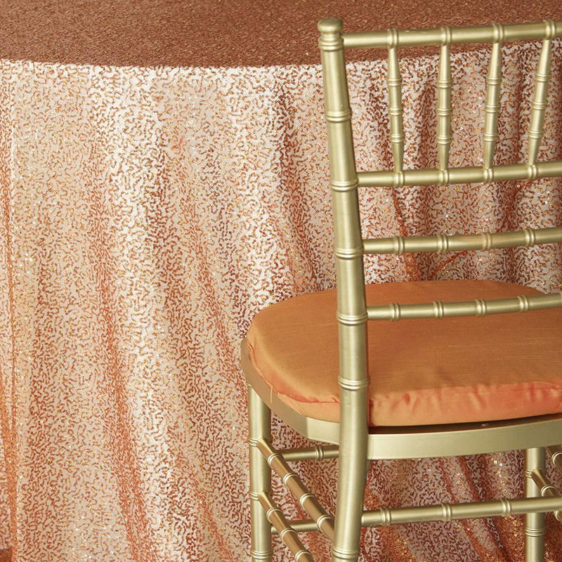 Orange Sequin Mesh - DISCONTINUED
