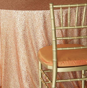 Orange Sequin Mesh - DISCONTINUED