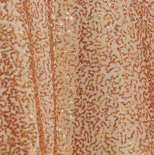 Orange Sequin Mesh - DISCONTINUED