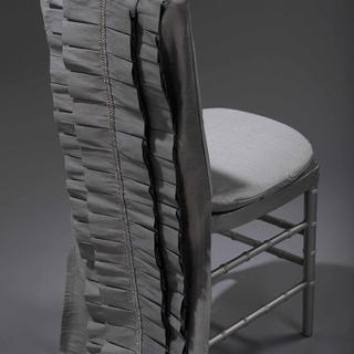 Silver Lori Chair Back - Preston Bailey Collection - DISCONTINUED - view 1