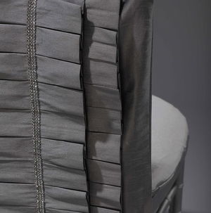 Silver Lori Chair Back - Preston Bailey Collection - DISCONTINUED
