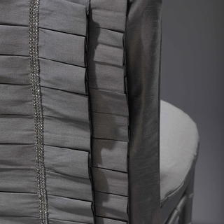 Silver Lori Chair Back - Preston Bailey Collection - DISCONTINUED - view 2