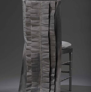 Silver Lori Chair Back - Preston Bailey Collection - DISCONTINUED