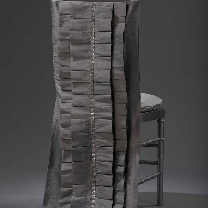 Silver Lori Chair Back - Preston Bailey Collection - DISCONTINUED - view 3 of 3