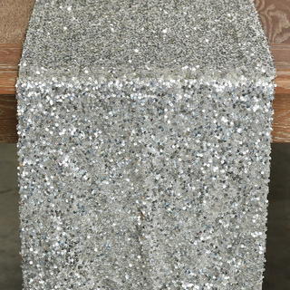 Silver Sequin Taffeta - view 4