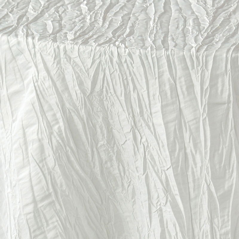 White Crinkled Taffeta - DISCONTINUED