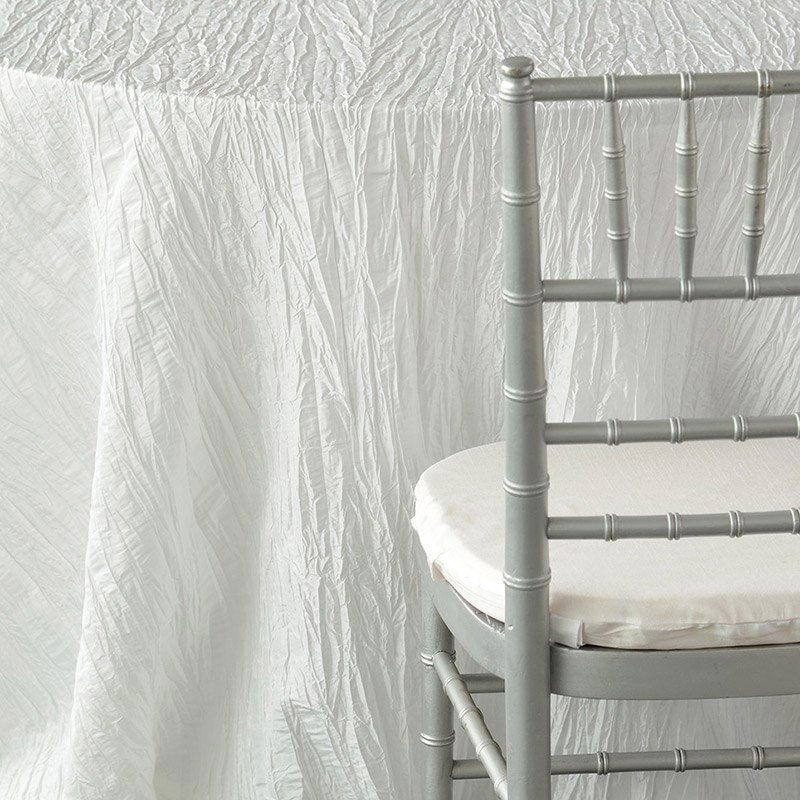 White Crinkled Taffeta - DISCONTINUED