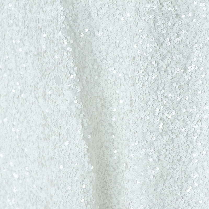 White Sequin Taffeta - view 3 of 5