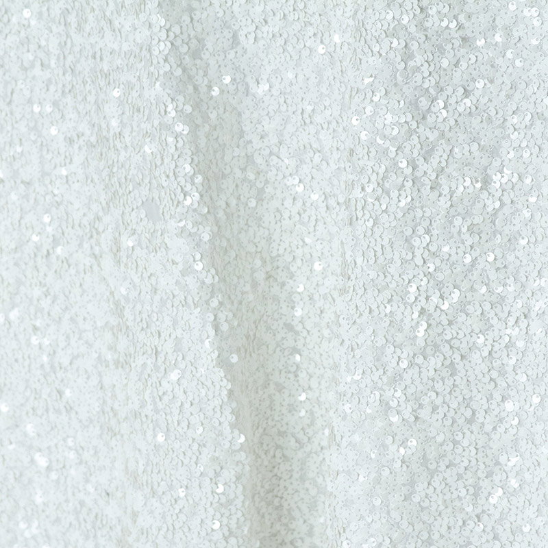 White Sequin Taffeta - view 3 of 5
