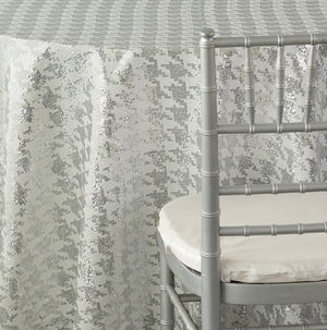 White & Silver Sequin Houndstooth - DISCONTINUED