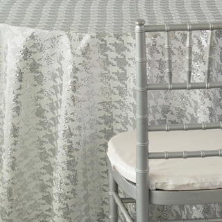 White & Silver Sequin Houndstooth - DISCONTINUED - view 2